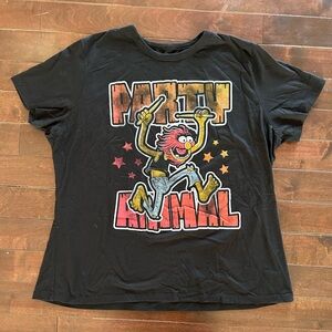 Official Disney Muppets Party "Animal" Drummer T-Shirt Black 3X